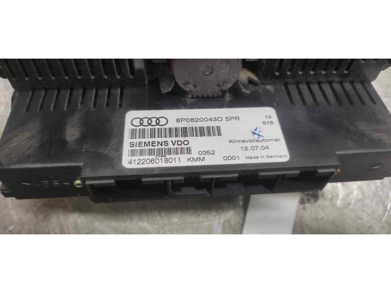 Recambio de mando climatizador para audi a3 (8p) 1.6 ambiente referencia OEM IAM 8P0820043D 412206018011 