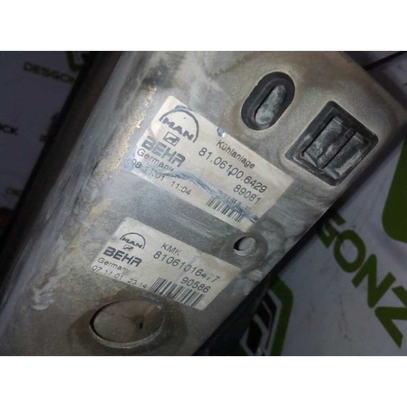 Recambio de radiador agua para man tg - a 18.xxx 12.8 diesel referencia OEM IAM 81061006429 81061016477 