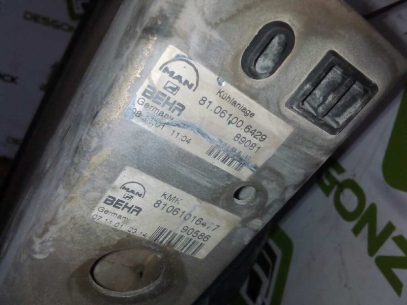 Recambio de radiador agua para man tg - a 18.xxx 12.8 diesel referencia OEM IAM 81061006429 81061016477 