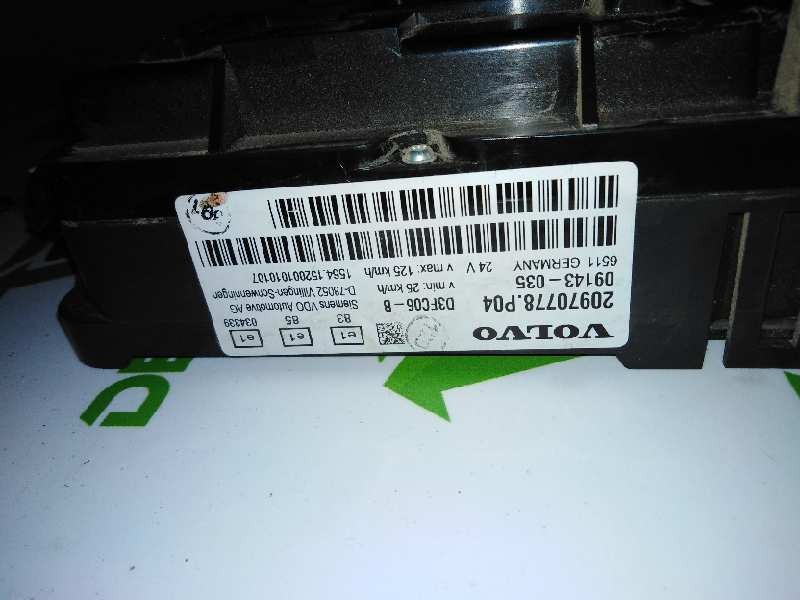 Recambio de cuadro instrumentos para volvo fl xxx fg 4x2 cabina para grupos (l4h1c) referencia OEM IAM 20970778  