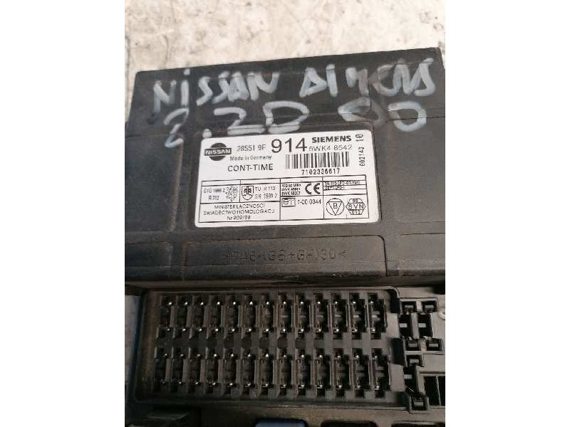 Recambio de caja reles / fusibles para nissan terrano/terrano.ii (r20) 2.7 turbodiesel referencia OEM IAM 285519F 5WK48542 