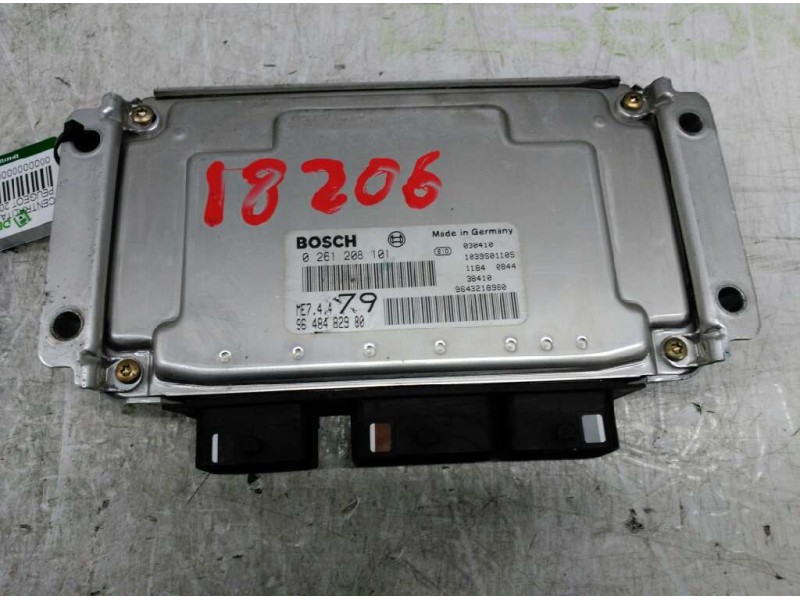 Recambio de centralita motor uce para peugeot 206 berlina xs referencia OEM IAM 9648482980 193846 0261208101