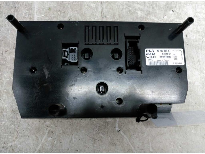 Recambio de mando climatizador para peugeot 206 berlina xs referencia OEM IAM 96430550XT B111501 9140010483
