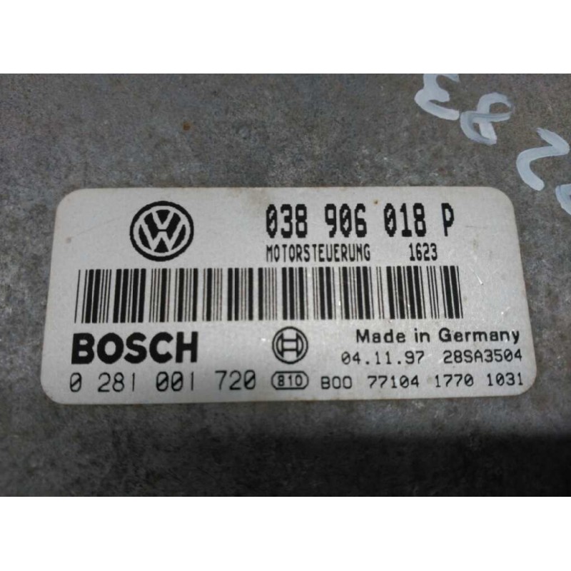 Recambio de centralita motor uce para volkswagen passat berlina (3b2) 1.9 tdi referencia OEM IAM 038906018P 0281001720 