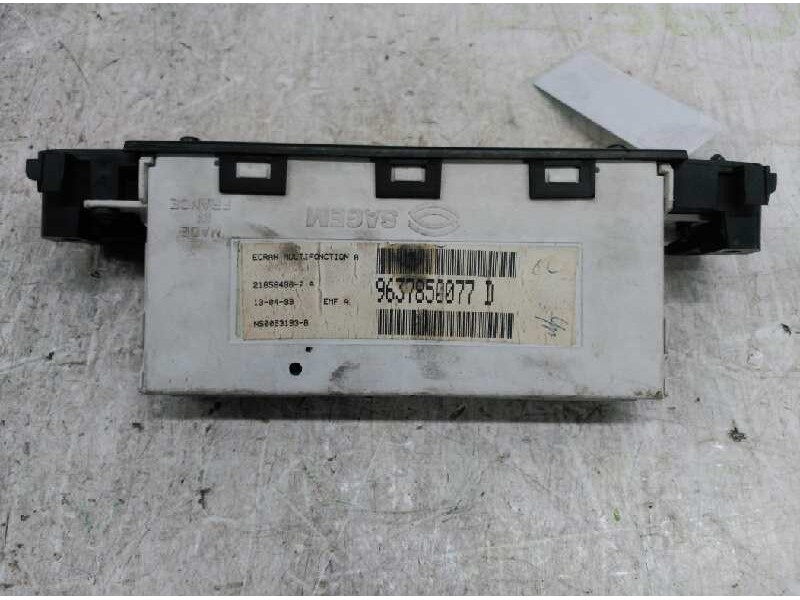 Recambio de pantalla multifuncion para peugeot 406 berlina (s1/s2) srdt referencia OEM IAM 9637850077D  