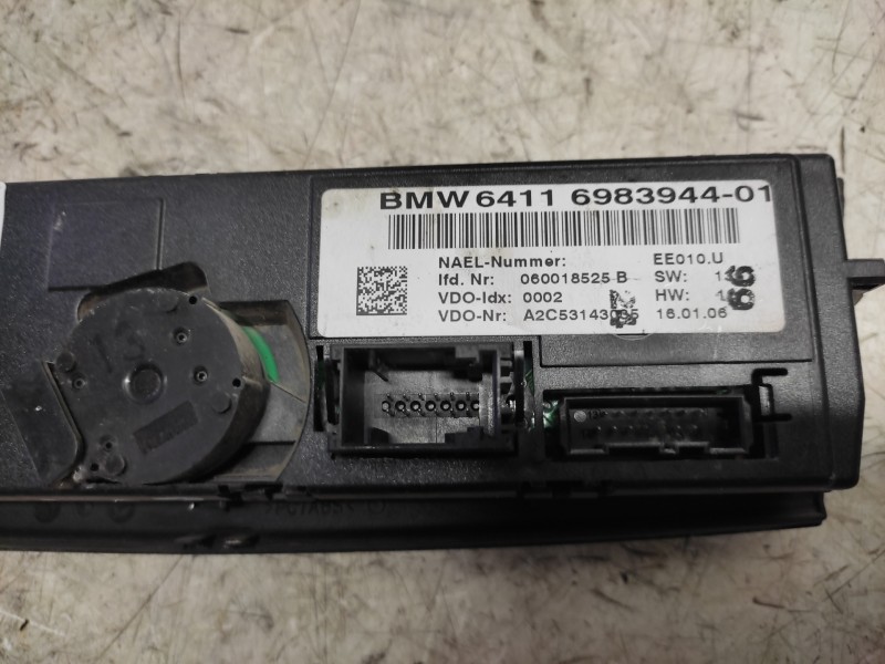 Recambio de mando climatizador para bmw serie 1 berlina (e81/e87) 118d referencia OEM IAM 6411698394401  