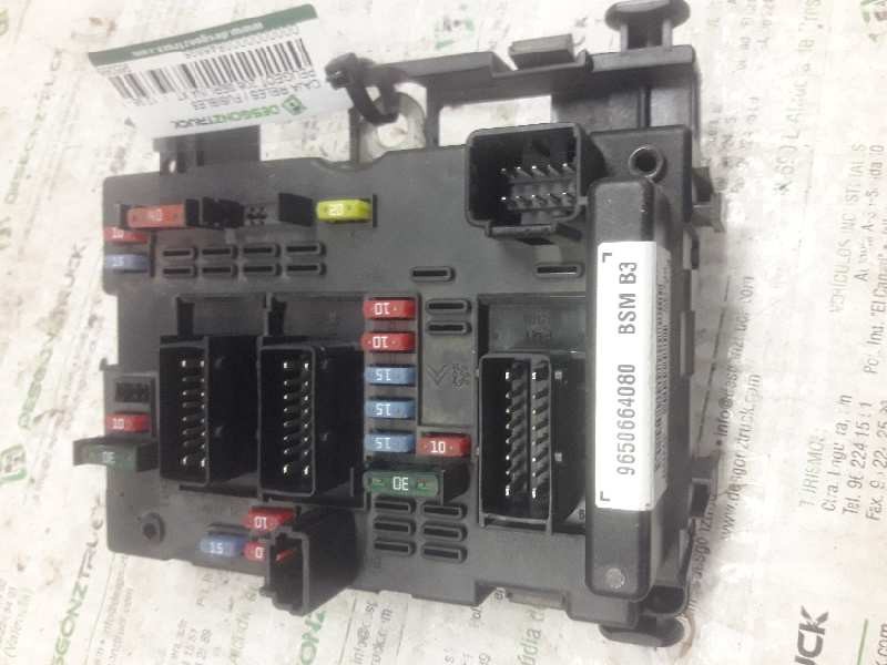 Recambio de caja reles / fusibles para peugeot 206 berlina xt referencia OEM IAM 9650664080 42848443 BSM