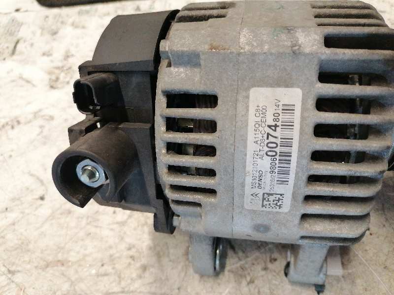 Recambio de alternador para peugeot 208 style referencia OEM IAM 9806007480 MS1012101721 DENSO