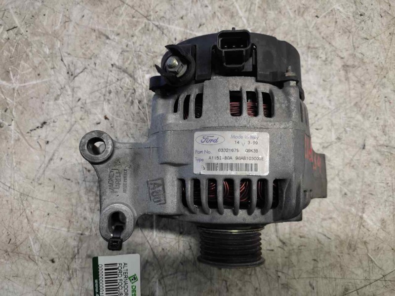 Recambio de alternador para ford focus berlina (cak) ambiente referencia OEM IAM 98AB10300GE 63321679 