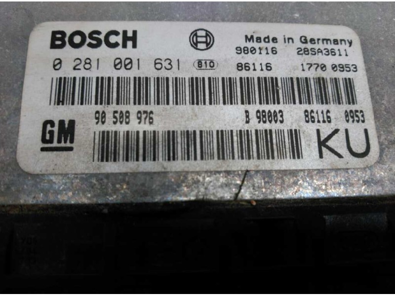 Recambio de centralita motor uce para opel vectra b berlina referencia OEM IAM 90508576 0261001631 