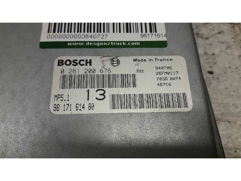 Recambio de centralita motor uce para peugeot 306 berlina 3/5 puertas (s1) graffic referencia OEM IAM 9617161480  