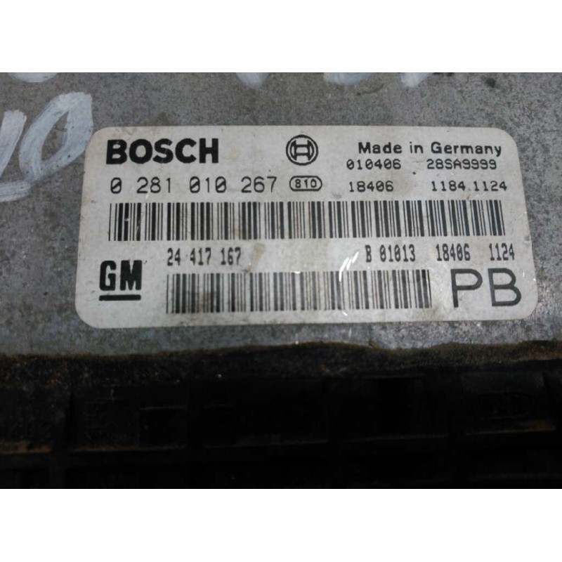 Recambio de centralita motor uce para opel astra g berlina 2.0 dti referencia OEM IAM 24417167 01040628SA9999 0281010267