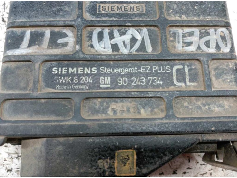 Recambio de centralita motor uce para opel kadett e 1.6 referencia OEM IAM 90243734 SWK6204 