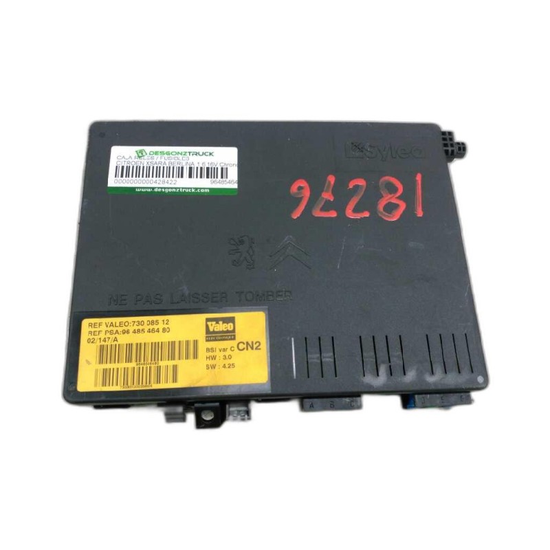 Recambio de caja reles / fusibles para citroën xsara berlina 1.6 16v chrono referencia OEM IAM 6500C6 73008512 