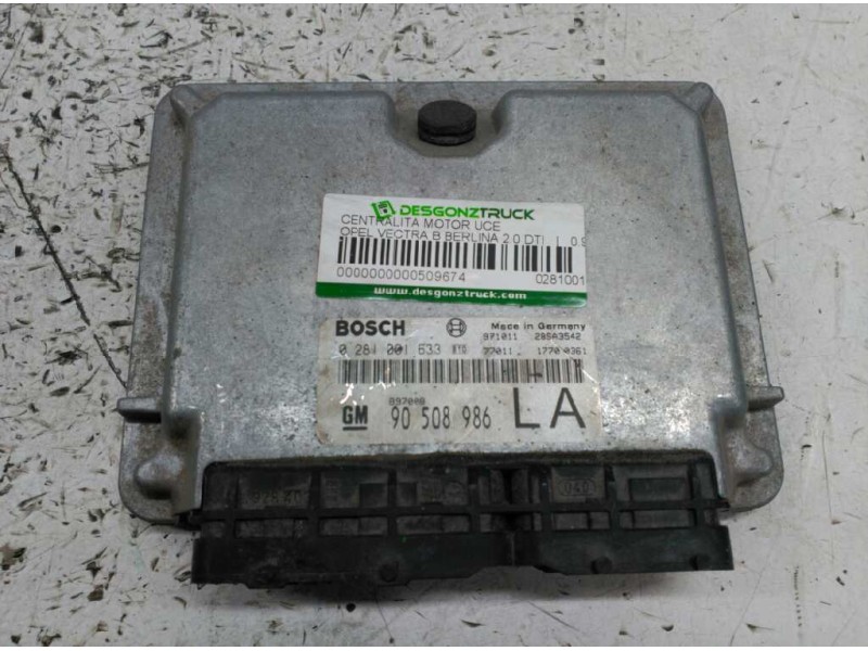 Recambio de centralita motor uce para opel vectra b berlina 2.0 dti referencia OEM IAM 0281001633  