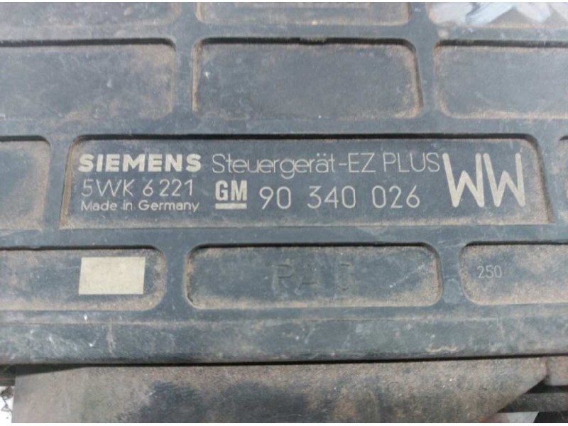 Recambio de centralita motor uce para opel kadett e 1.6 referencia OEM IAM 5WK6221 90340026 