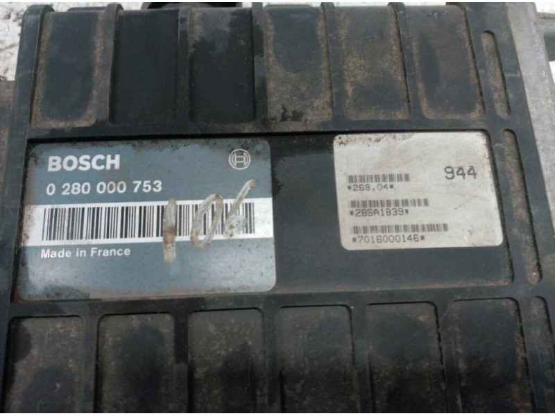 Recambio de centralita motor uce para citroën zx 1.4 referencia OEM IAM 0280000753  