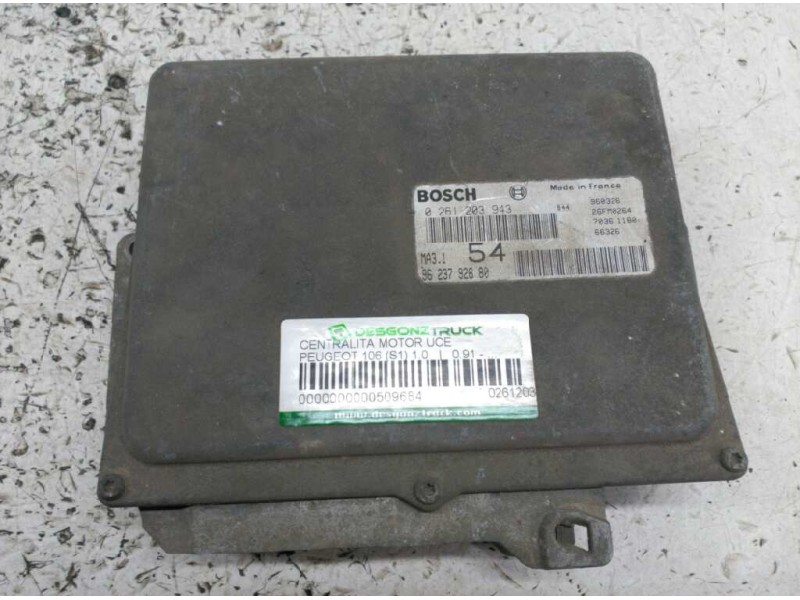 Recambio de centralita motor uce para peugeot 106 (s1) 1.0 referencia OEM IAM 0261203943 9623792680 