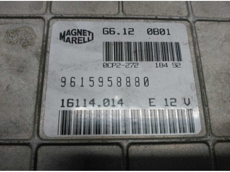 Recambio de centralita motor uce para citroën zx 1.6 referencia OEM IAM 9615958880 G6120B01 