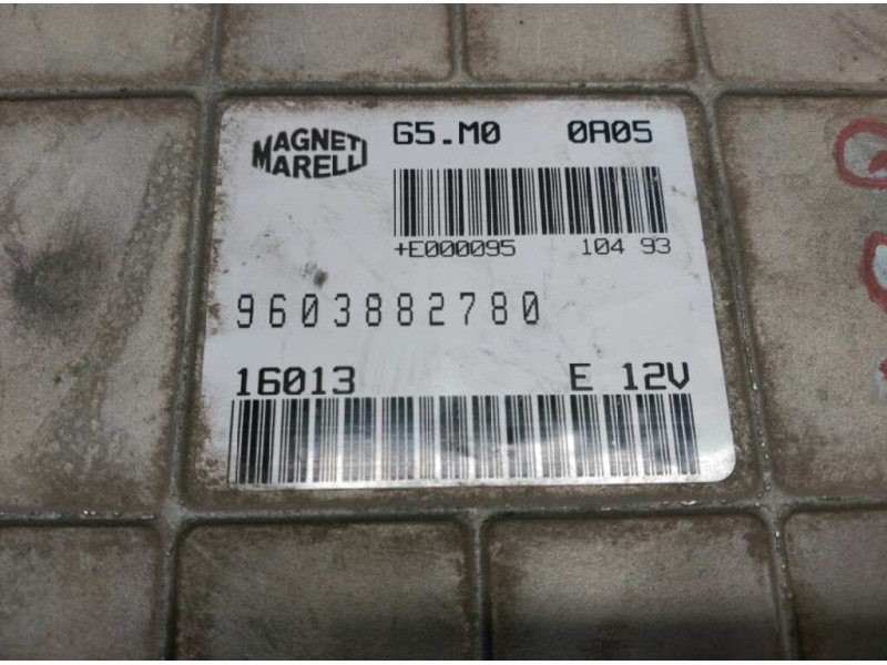 Recambio de centralita motor uce para peugeot 605 2.0 referencia OEM IAM 9603882780 G5M00A05 