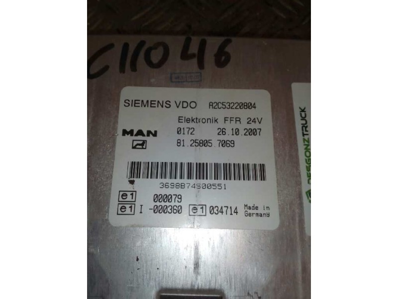 Recambio de modulo electronico para man tg - a 18.xxx fg / bb   (e3/e4) l referencia OEM IAM 81258057069  
