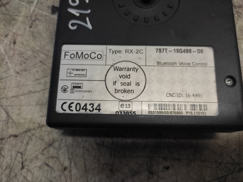 Recambio de modulo electronico para ford transit combi ´06 ft 350 largo referencia OEM IAM 7S7T19G488DE  