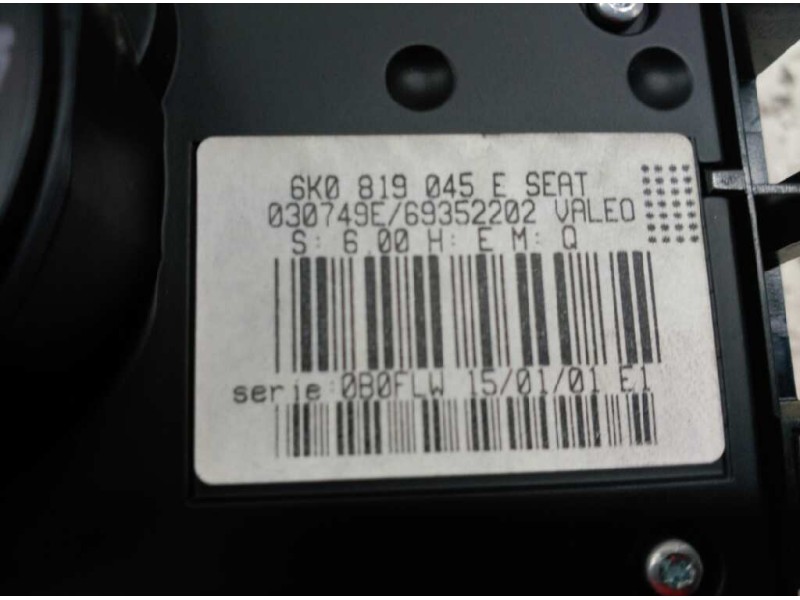 Recambio de mando calefaccion / aire acondicionado para seat ibiza (6k1) free sky referencia OEM IAM 6K0819045D  