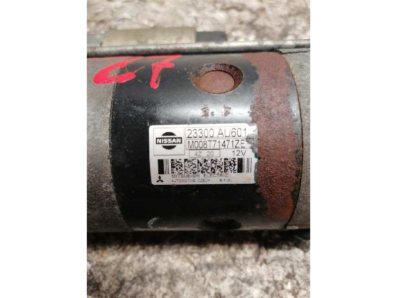 Recambio de motor arranque para nissan almera (n16/e) acenta referencia OEM IAM 23300AU601 M008T71471ZE 12 DIENTES