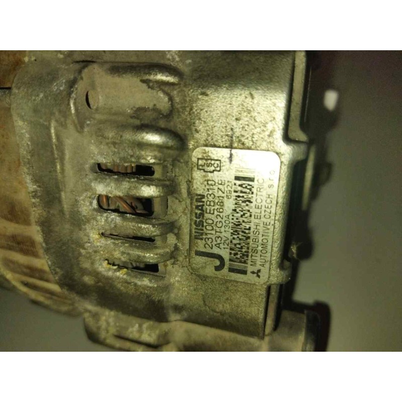 Recambio de alternador para nissan cabstar 09.06 2.5 diesel referencia OEM IAM 23100EB310 A3TG2681ZE 130A/12V