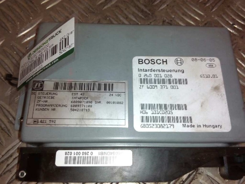 Recambio de modulo electronico para iveco stralis (as) fg /fp  4x2 gran espacio referencia OEM IAM 504218713 0260001028 CENTRALI
