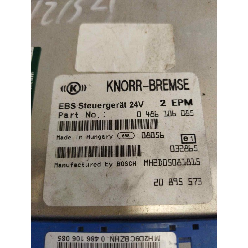 Recambio de modulo electronico para renault magnum ab 2005 cabina adel.tractor semirr. gv  4x2 4xx.18 gran espacio referencia OE