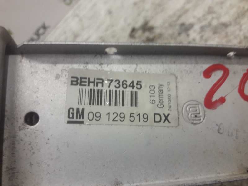 Recambio de intercooler para opel astra g berlina club referencia OEM IAM 09129519DX  