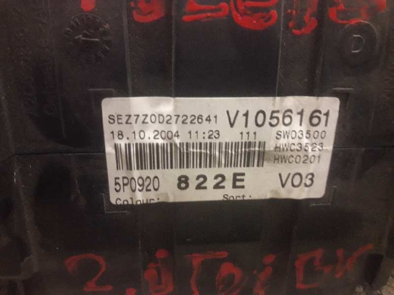 Recambio de cuadro instrumentos para seat toledo (5p2) magnus referencia OEM IAM 5P0920822E V1056161 110080280003