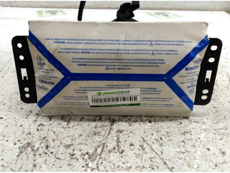Recambio de airbag delantero derecho para renault laguna ii grandtour (kg0) referencia OEM IAM 8200106539F 01430213600487 