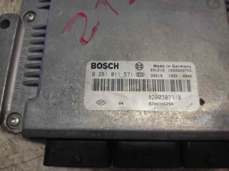 Recambio de centralita motor uce para renault laguna ii (bg0) referencia OEM IAM 0281011571 8200309318 8200346354