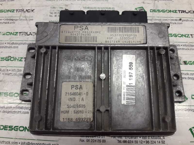 Recambio de centralita motor uce para citroën saxo 1.4 plaisir referencia OEM IAM 9643134280  