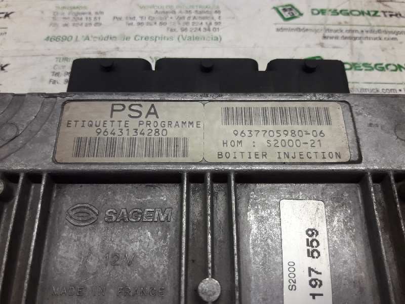 Recambio de centralita motor uce para citroën saxo 1.4 plaisir referencia OEM IAM 9643134280  