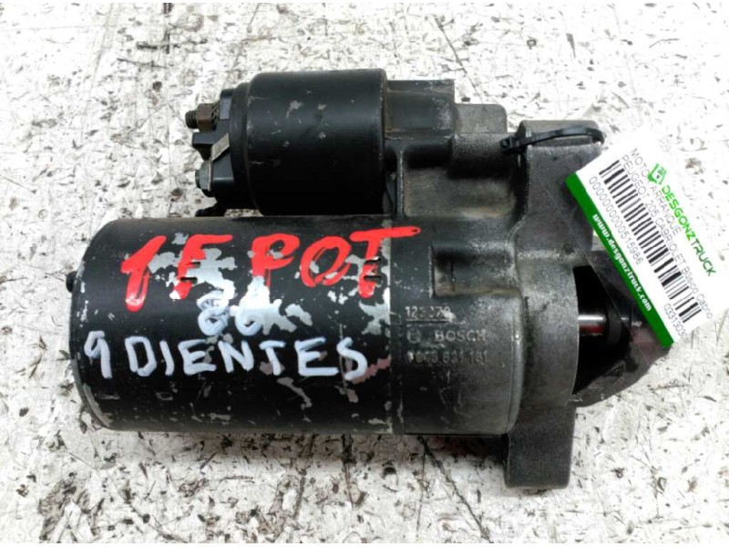 Recambio de motor arranque para peugeot 205 cabriolet básico cabrio referencia OEM IAM 0331303095595 9 DIENTES BOSCH