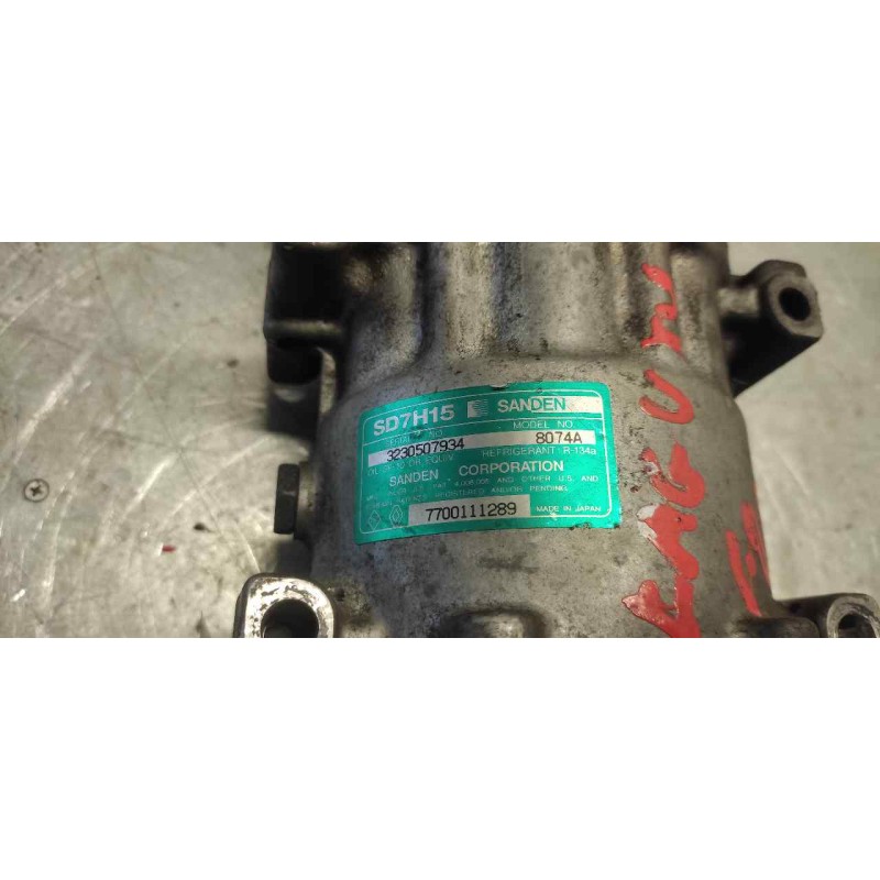 Recambio de compresor aire acondicionado para renault laguna (b56) 1.9 dci diesel cat referencia OEM IAM 7700111289  