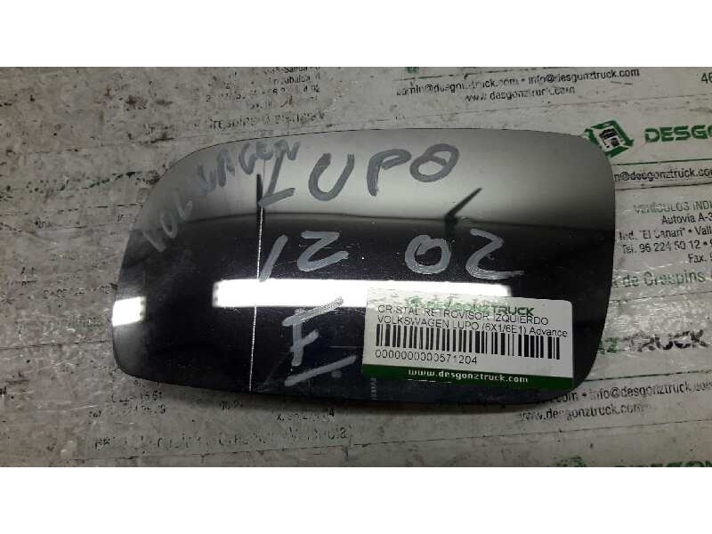 Recambio de cristal retrovisor izquierdo para volkswagen lupo (6x1/6e1) advance referencia OEM IAM   
