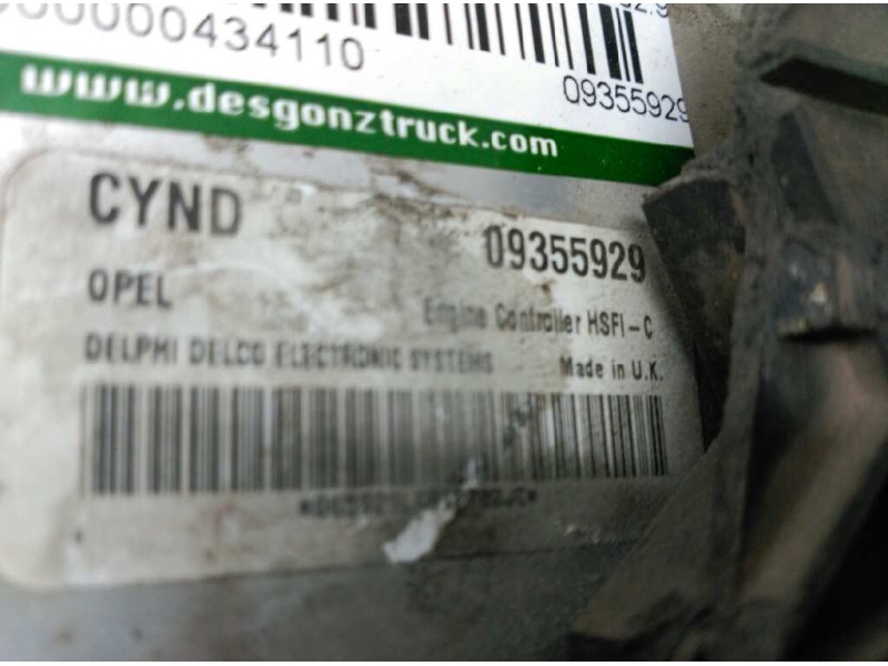 Recambio de centralita motor uce para opel astra g berlina comfort referencia OEM IAM 09355929  