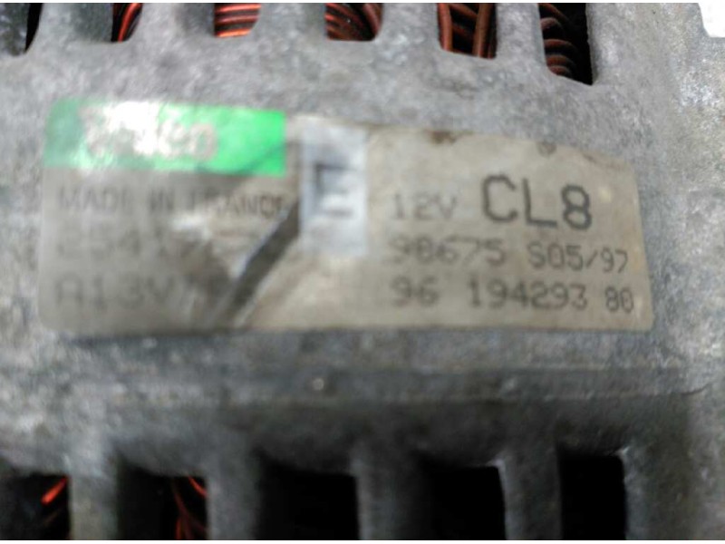 Recambio de alternador para citroën xsara berlina 1.6 16v tonic referencia OEM IAM 25417620 98675S0597 VALEO