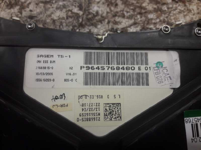 Recambio de cuadro instrumentos para peugeot 307 (s1) xr referencia OEM IAM 9645768480E 216698150 HS56160598