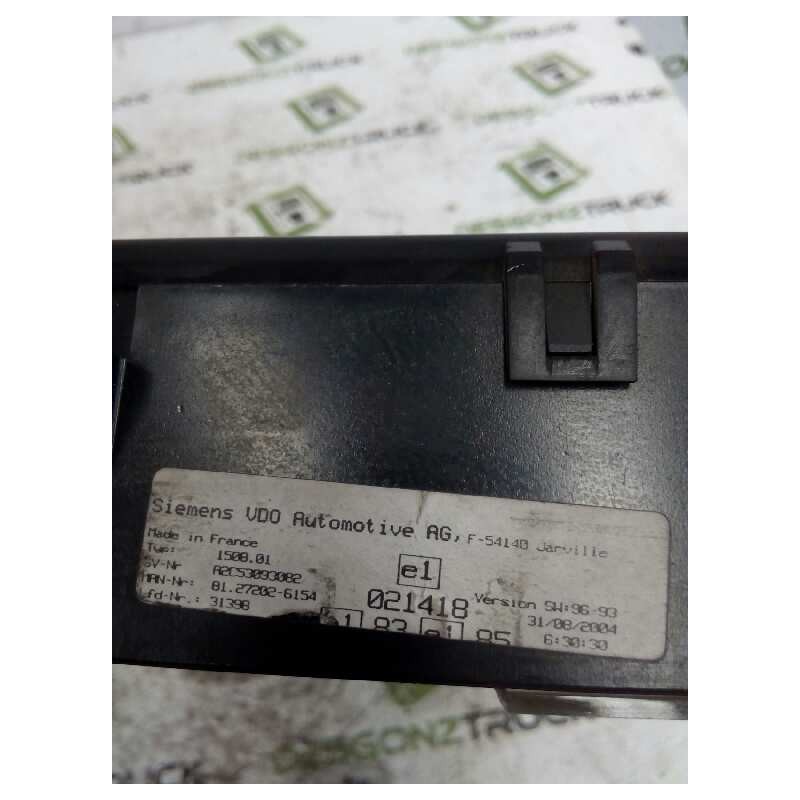 Recambio de cuadro instrumentos para man tg - a 18.xxx fg / bb   (e3/e4) l referencia OEM IAM 81272026154  