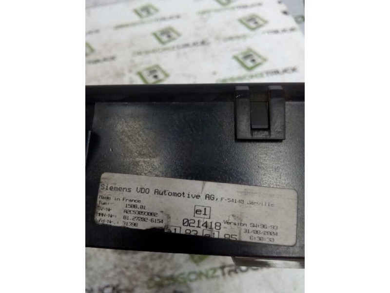 Recambio de cuadro instrumentos para man tg - a 18.xxx fg / bb   (e3/e4) l referencia OEM IAM 81272026154  