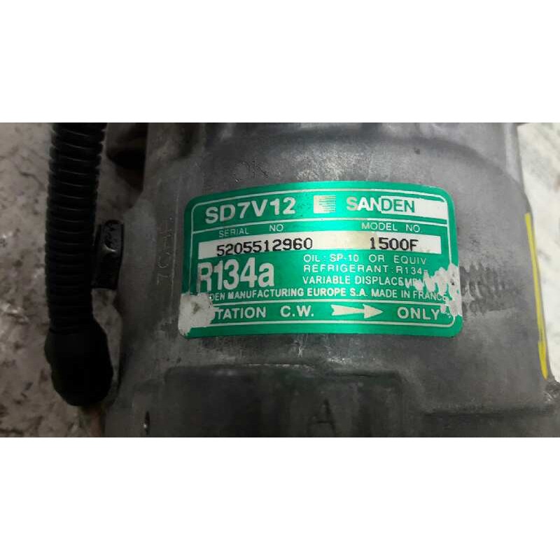 Recambio de compresor aire acondicionado para citroën saxo 1.6 vts referencia OEM IAM 5205512960 SANDEN 1500F 