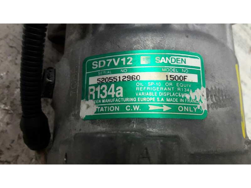 Recambio de compresor aire acondicionado para citroën saxo 1.6 vts referencia OEM IAM 5205512960 SANDEN 1500F 