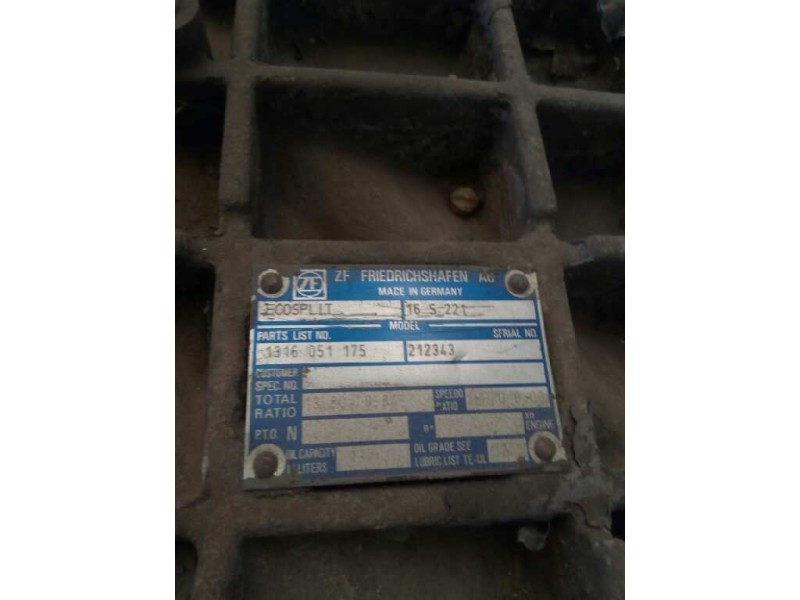 Recambio de caja cambios para erf m380e .... referencia OEM IAM 16S221 1316051175 212343