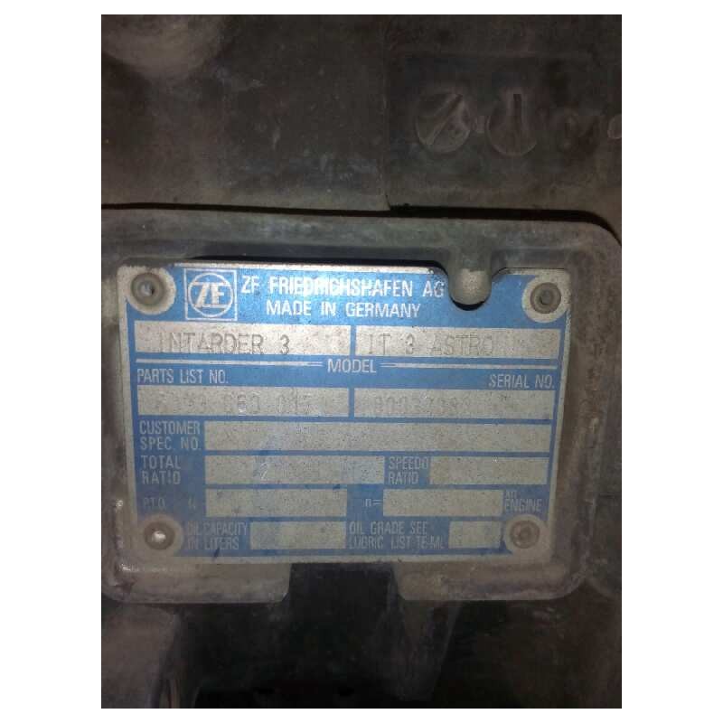 Recambio de caja cambios para iveco stralis (as) fg /fp  4x2 gran espacio referencia OEM IAM 12AS2331TD 1353041023 41289449
