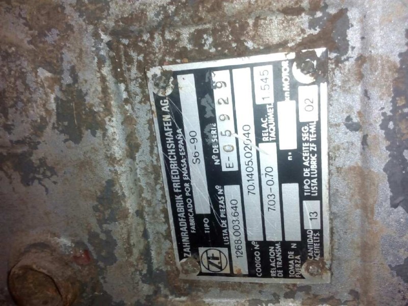 Recambio de caja cambios para pegaso trucks serie 1200 1223 referencia OEM IAM S690 1268003640 